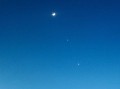 全國多地現“三星連珠”天象：金星、木星、彎月連成一條線