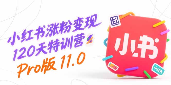 小紅書漲粉變現120天特訓營Pro版11.0：從0到1掌握平臺運營,內容制作和變現
